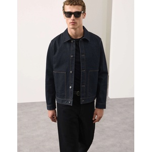 Marks & Spencer Дънково яке Selvedge Marks & Spencer морско синьо Marks & Spencer | Sin | МЪЖЕ | M REG