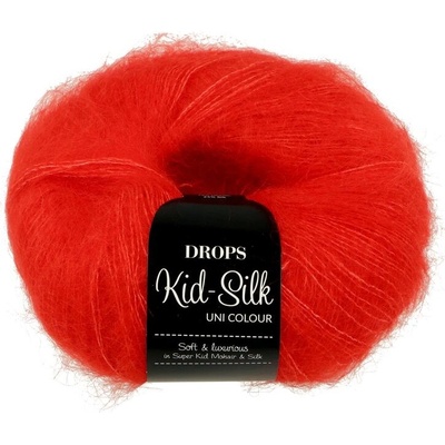 Drops Kid Silk UNI Barva 61 červená