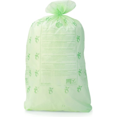 Торба за кош Brabantia PerfectFit Touch размер K, 10L, 10 броя, зелени, биоразградими, ролка (647032)