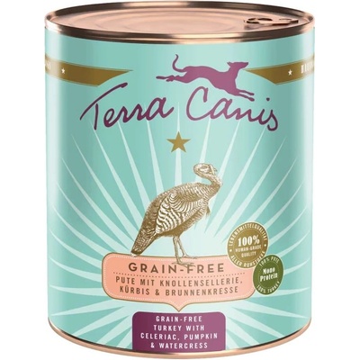Terra Canis Без зърнени храни Пуйка с целина, тиква и кресон 800 г