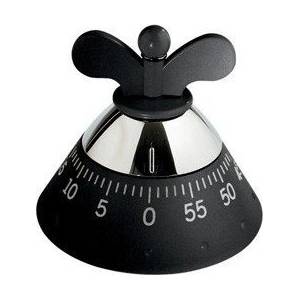 A di Alessi Таймер Kitchen Timer Achromatics черен (a09 b)