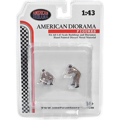 Sada figurek 2 ks Race Day Figures 2 mechanici 1:43