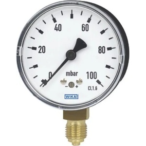 Wika - Германия Wika 611.12 Ø63 0-100 mbar 1/4" cl. 2, 5 Манометър ниско налягане радиален (9885942)