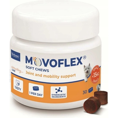 Virbac Movoflex S Měkké kloubní krokety pro psy do 15 kg 30 kroket