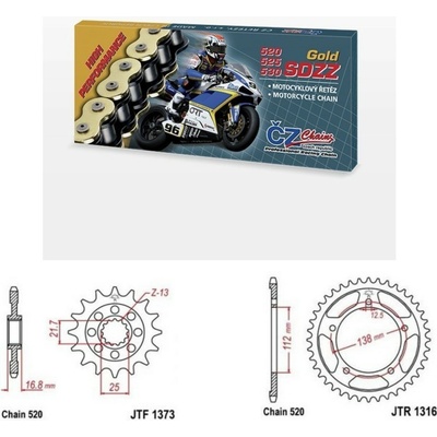 ČZ Řetězová sada Honda X-ADV 750 17-22 – Sleviste.cz
