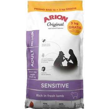 ARION Original Sensitive Adult Medium 12+3 кг