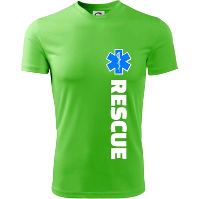 Rescue pre záchranárov tričko Apple Green