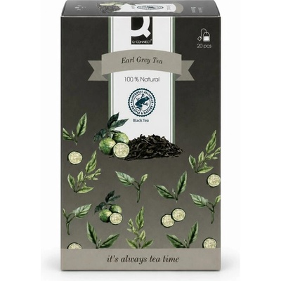 Q-Connect čierny Earl Grey HB 20 x 1,8 g