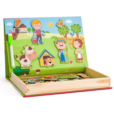 Woodyland Кутия с магнитни форми - Ферма
