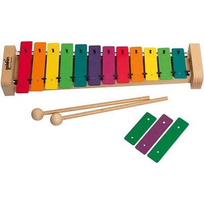 Goldon sopránový metalofón vo farbách Boomwhackers