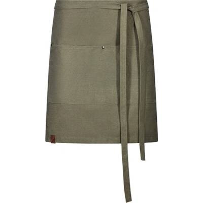 Exner Krátka zástera do pása EX197 Dark Green Washed 80 x 45 cm