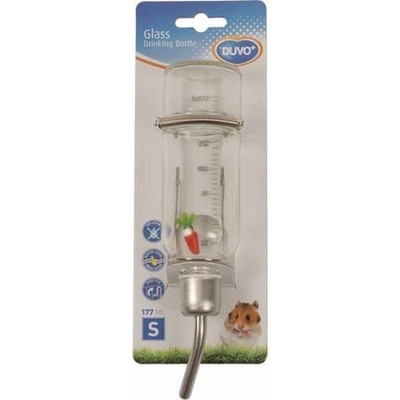 DUVO + Skleněná napáječka pro drobné hlodavce S 177 ml