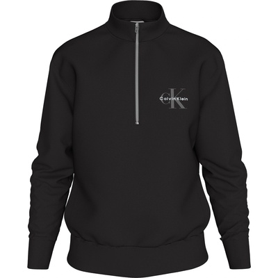Calvin Klein Men's CKJ Monogram Quarter-Zip Fleece - Black UB1