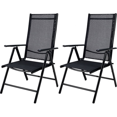 Casaria Sada 2 zahradních židlí Bern antracit