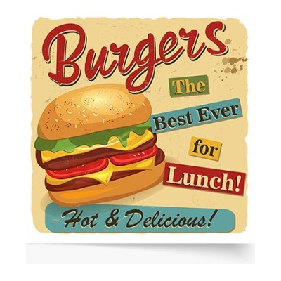 Plagát Best Burgers 50x50 - 77297