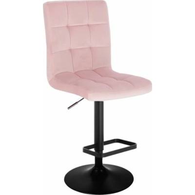 LuxuryForm Design Toledo Velur na čiernom tanieri ružová
