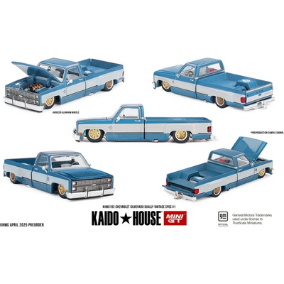MINI GT Chevrolet Silverado Dually Vintage Spec Kaido House V1 1:64