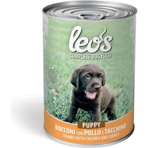  Консерви за кучета Leo's Puppy с пиле и пуйка - 0.415кг