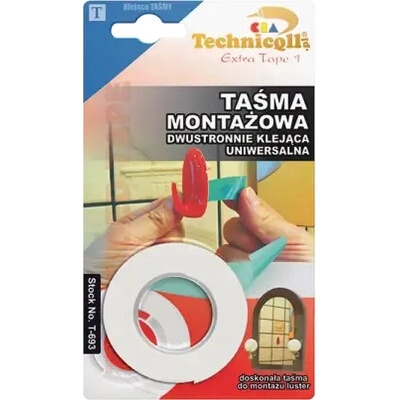 Technicqll Asembly Tape Oboustranná montážní páska 1,5 m x 19 mm bílá