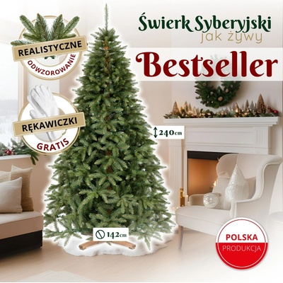 Springos CT0238 SIBÍRSKY SMREK PE PREMIUM 240 CM