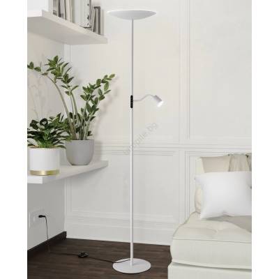 EGLO 901978 - димируема LED подова лампа CONIVARINO LED/26, 5W/230V +LED/4W бяла (EG901978)