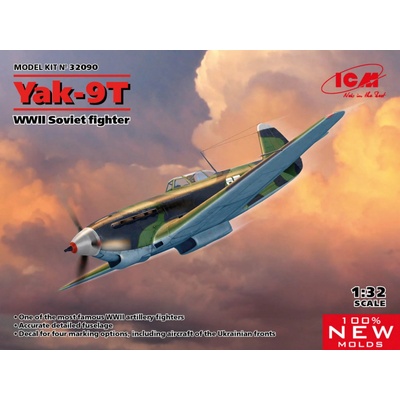ICM Yakovlev Yak 9T Soviet WWII fighter 4x camo 1:32