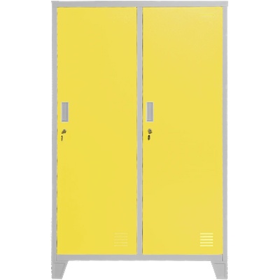 Carmen Метален шкаф Carmen CR-1604-2 JZ - Сив / жълт (3580174_4)