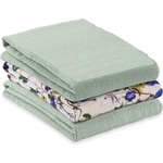 Hauck Муселинови пелени Hauck - Cuddle N Clean, 3 броя, Sage/Beige/Floral (711248) - ozone