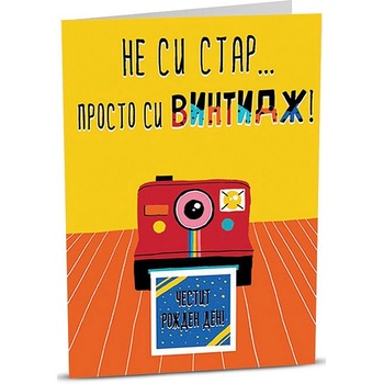 iGreet Картичка iGreet - Винтидж Рожден ден (HB017)