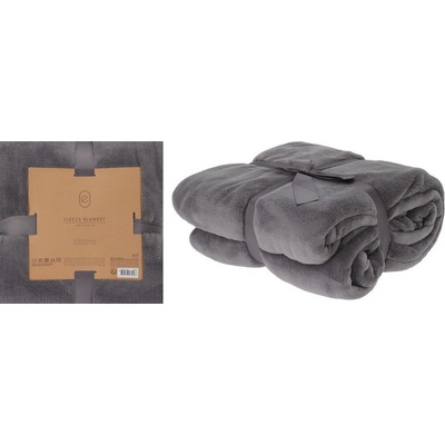 Homestyling Deka fleece Essentials šedá 180x230