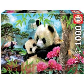 Image 1 of Educa Пъзел educa 17995 - 1000 части - Семейство панди (edu17995)