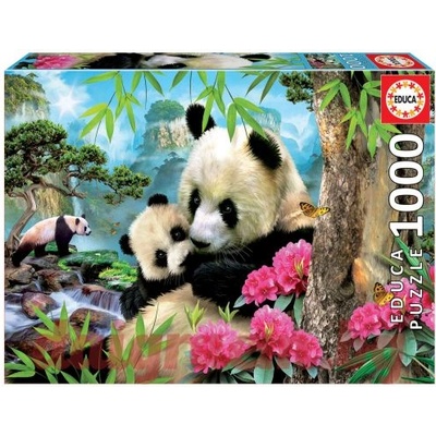 Educa Пъзел educa 17995 - 1000 части - Семейство панди (edu17995)