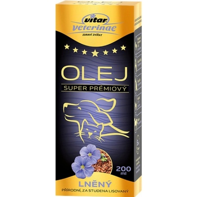 Vitar Veterinae Lněný olej 200 ml