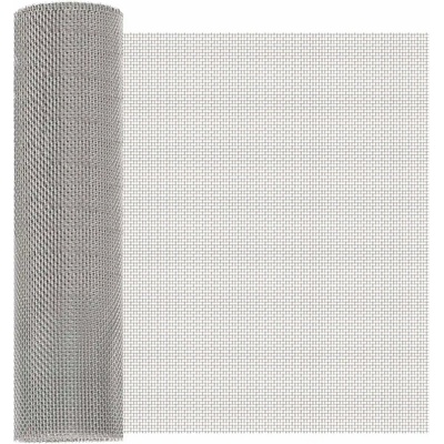 Síť proti hmyzu 40 x 1000 cm 8 Mesh Nerezová ocel 201 stříbrná