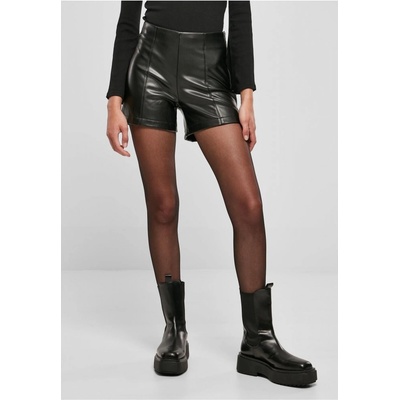 ladies synthetic leather shorts