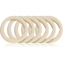 BrushArt Hair Band gumičky do vlasů Beige 6 ks