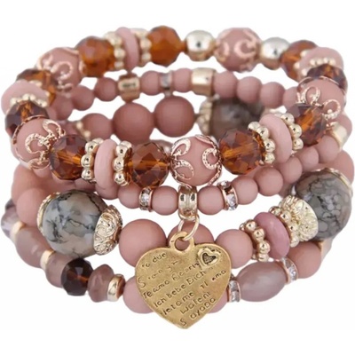 Amparo Náramok s korálkami N230 Brown