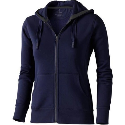 Elevate Arora Hooded Full Zip Ladies Sweater nám.modrá