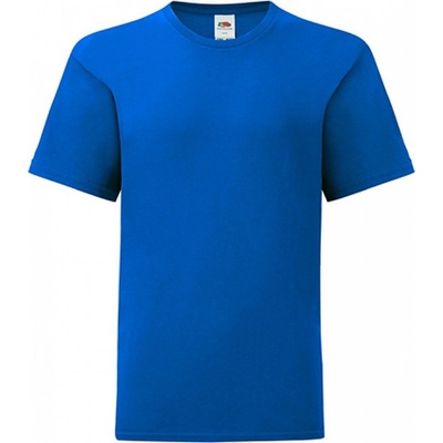 Fruit Of The Loom slimfit tričko Iconic 150 g m modrá královská