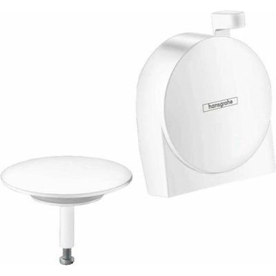 Hansgrohe Exafill S - Vrchná sada vaňového výtoku, odtokovej a prepadovej súpravy, matná biela 58117700