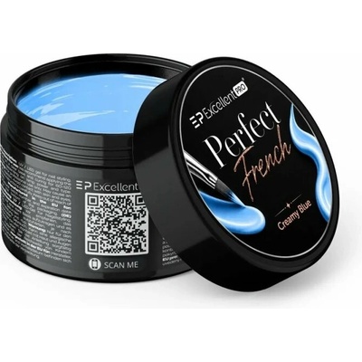 Excellent Pro Perfect French gel pro francouzskou manikúru a zdobení creamy blue4g