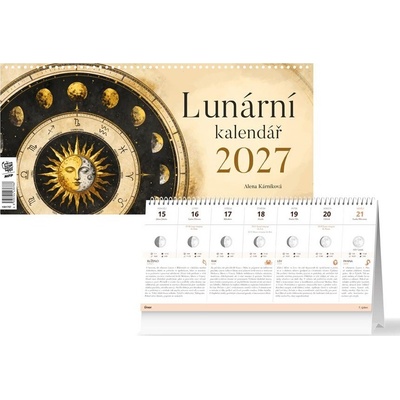 Stolní Lunární týdenní plánovací 2027