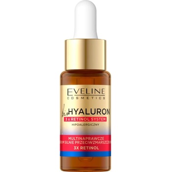 Eveline Cosmetics Bio Hyaluron 3x Retinol System нощен серум против бръчки 18ml