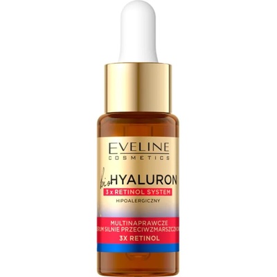 Eveline Cosmetics Bio Hyaluron 3x Retinol System нощен серум против бръчки 18ml
