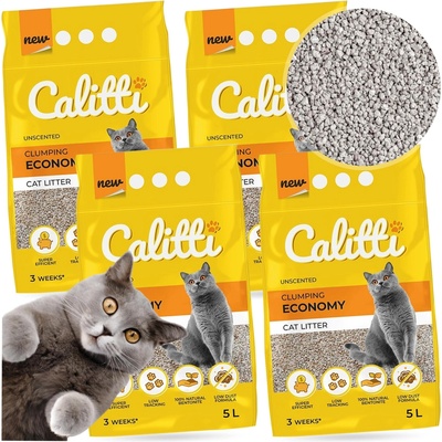 Calitti Economy podstielka pre mačky 4 x 5 l