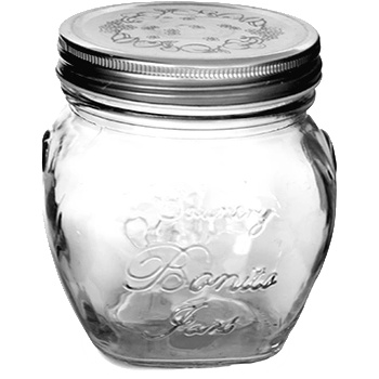 Bormioli rocco Sc-Стъклен буркан с винтова капачка 520мл. (02-0006-11-bj) (010371)