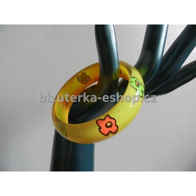 Bizuterka-eshop.cz žlutý s květy BZ-04074
