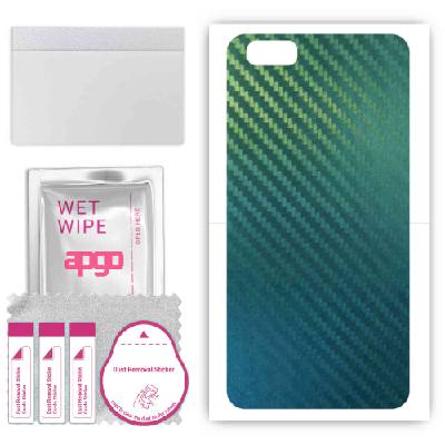 apgo Protective Skin Sticker for the back compatible with Asus Zenfone 4 Max ZC520KL, Wrap Film, Foil, Vinyl - Pattern Carbon Chameleon CAKA1