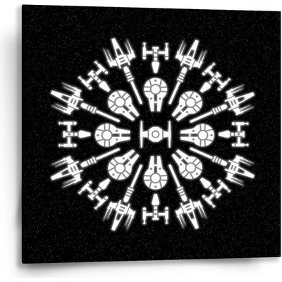 Sablio Obraz Star Wars Vesmírne lode - 50x50 cm