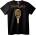 NOONEBRAND Тениска Luis Miguel със златен микрофон - S, Black
